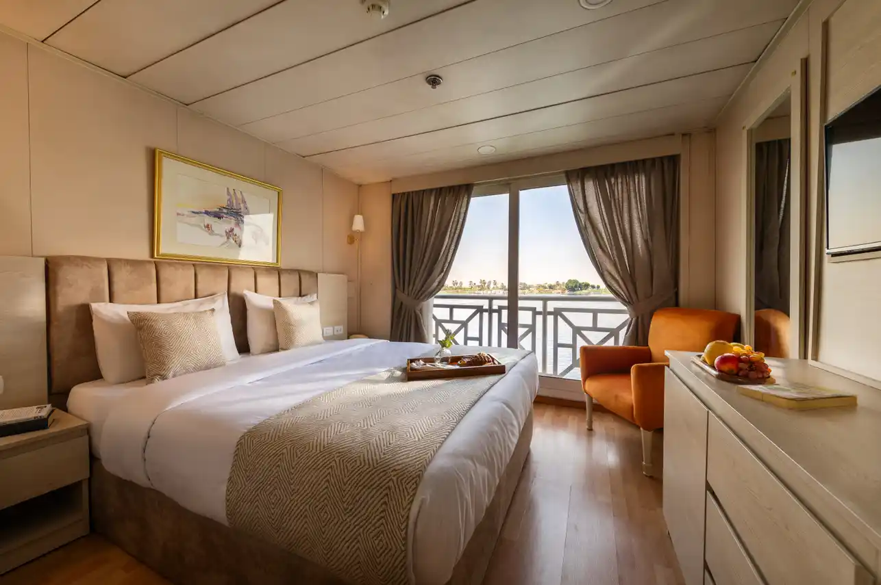 Cabin aboard the MS Nile Crown III Nile Cruise Nile cruise